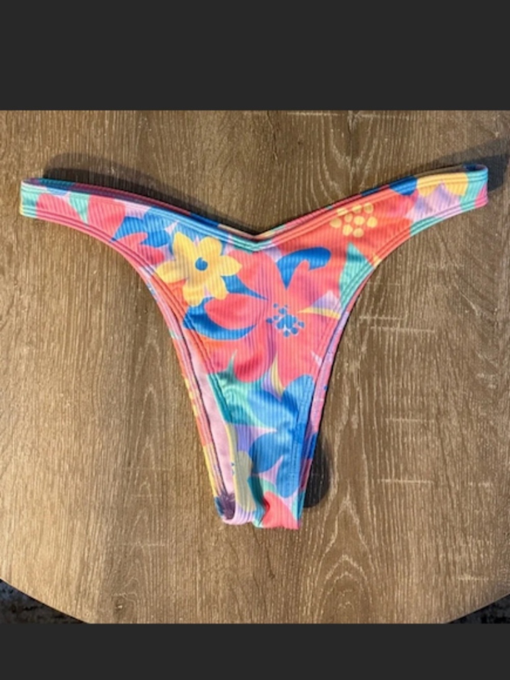 NWOT Hollister Co. Bright Floral Cheeky Bikini Bottom